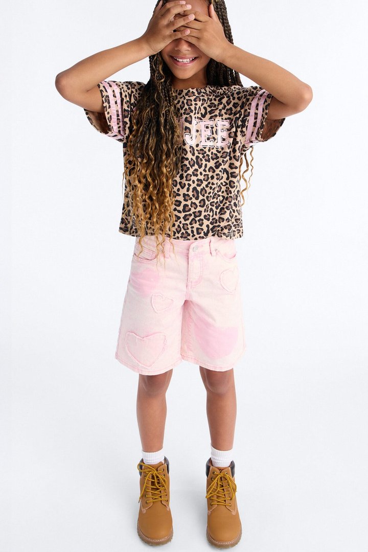 Mini Just Because Jorts - Light Pink