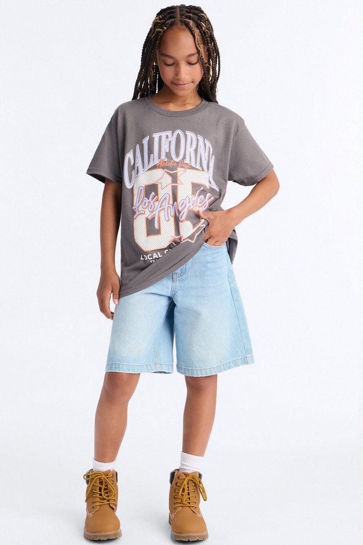 Mini Los Angeles Local Championship Short Sleeve Tee - Charcoal