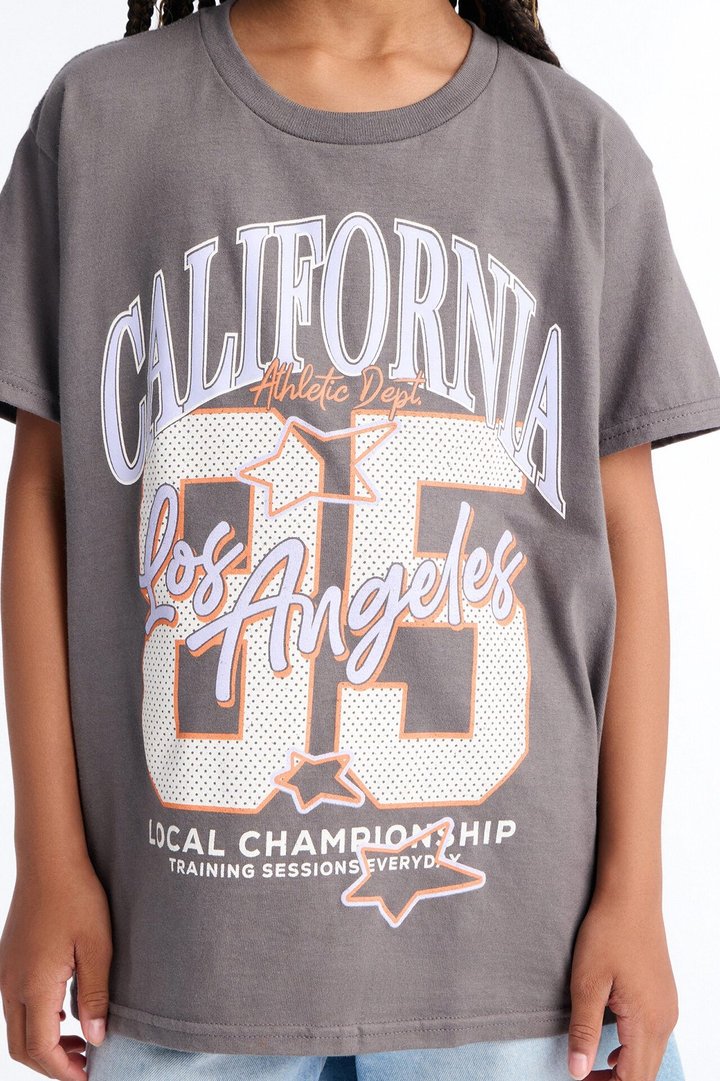 Mini Los Angeles Local Championship Short Sleeve Tee - Charcoal