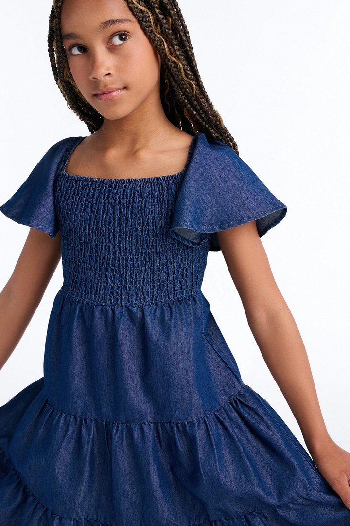 Mini Dara Denim Dress - Dark Wash