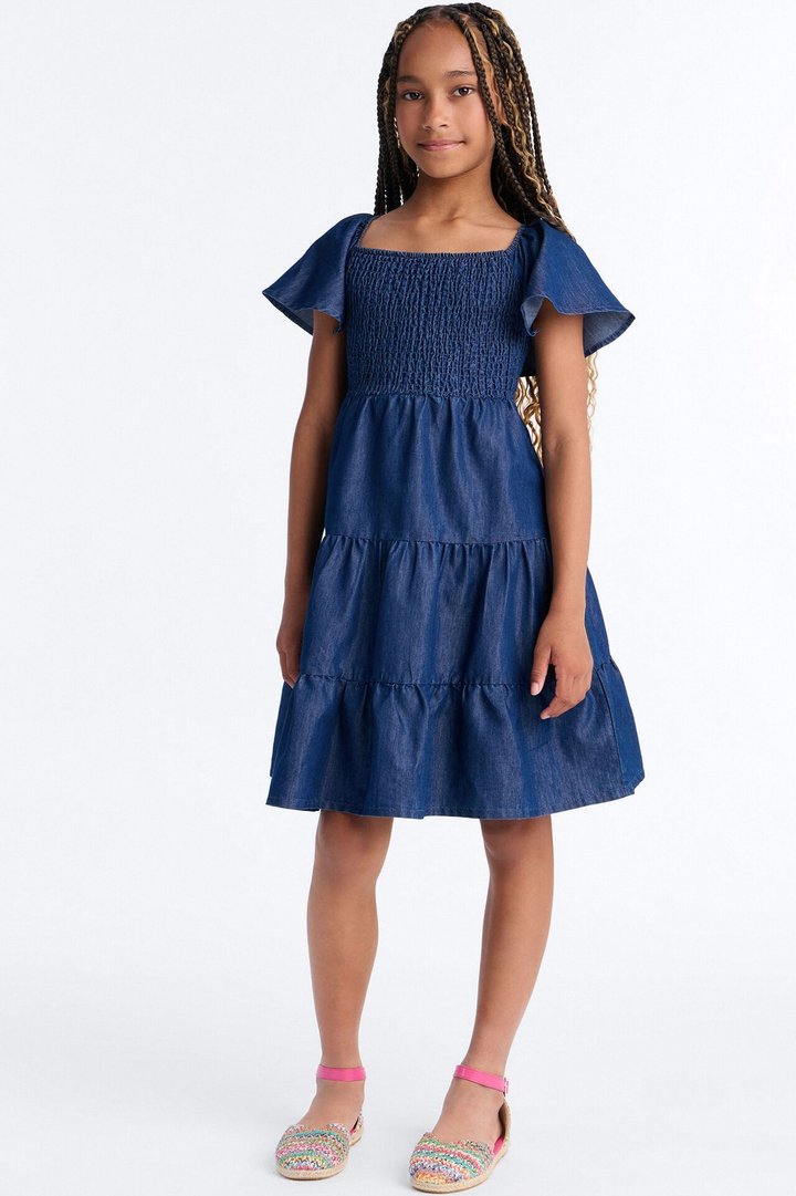 Mini Dara Denim Dress - Dark Wash