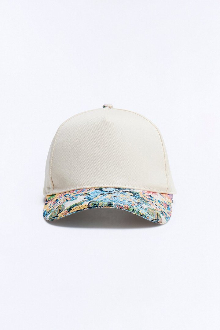 It's Giving Spring Baseball Hat - Cream/combo