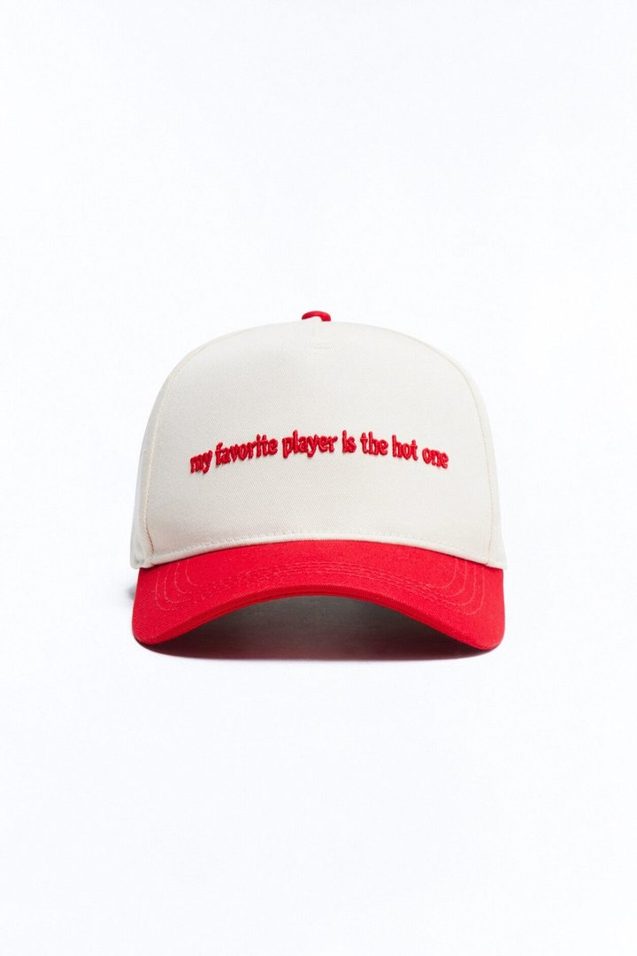 My Favorite Player Baseball Hat - Red/combo