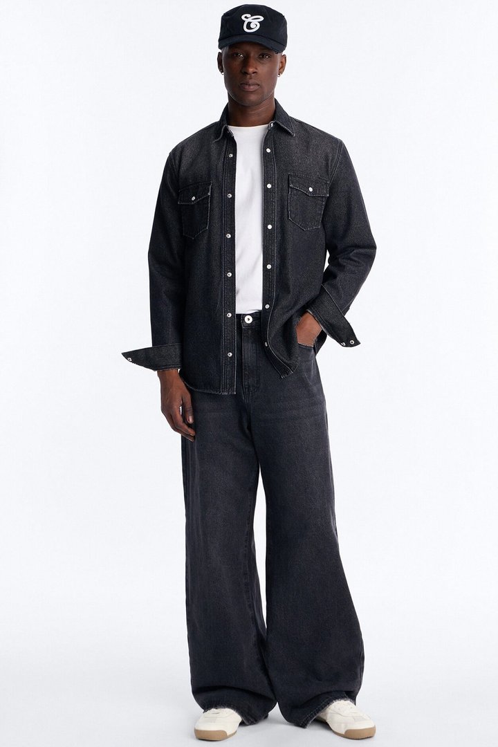 Clean Baggy 5 Pocket Jean - Black Wash