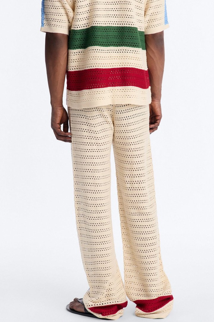 La Playa Crochet Mondrian Pant - Multi Color