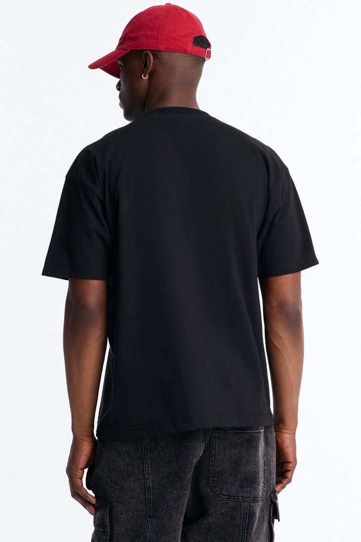 Tokyo Club Boxy Short Sleeve Tee - Black