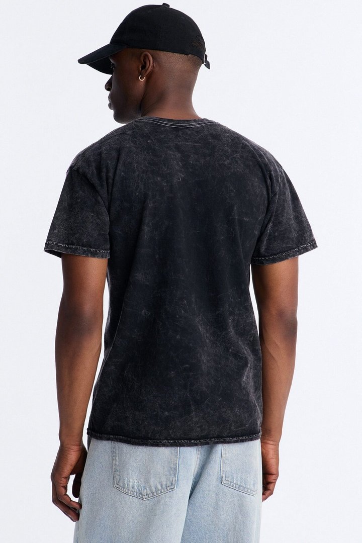 Vincent Van Gogh Night Sky Vintage Short Sleeve Tee - Black