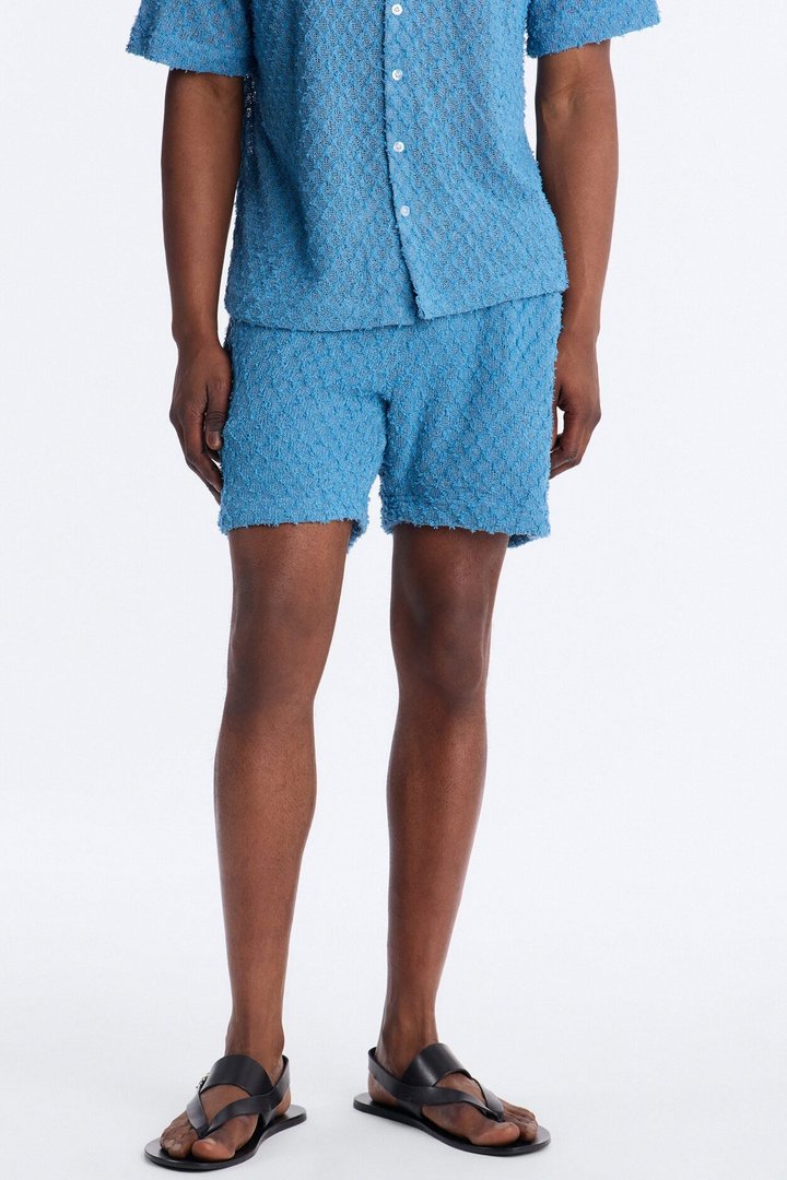 Coastal Plush Relaxed Short - Blue