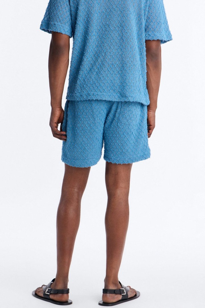 Coastal Plush Relaxed Short - Blue