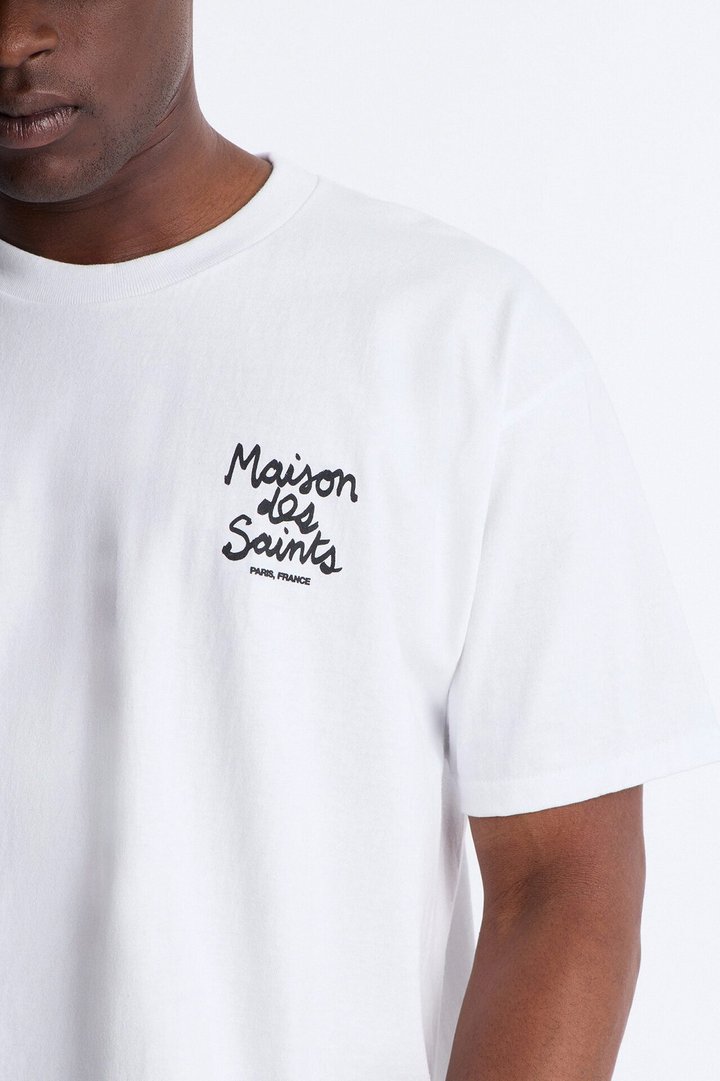 Maison Des Saints Boxy Short Sleeve Tee - White