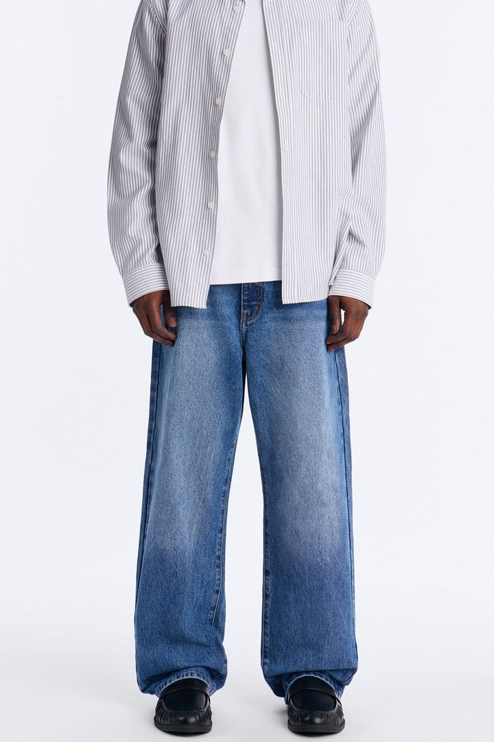 The Staple Baggy Jean - Medium Blue Wash