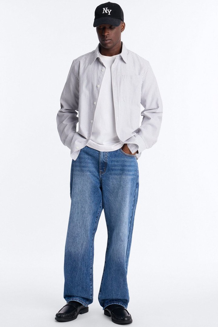 The Staple Baggy Jean - Medium Blue Wash