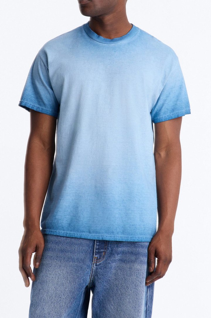 The Oil Wash Oversized Tee - Washed Blue