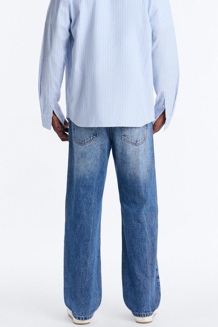 The Staple Straight Jean - Medium Blue Wash
