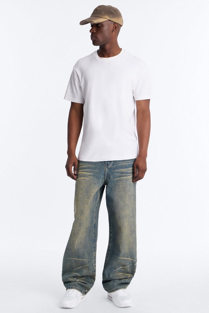 Baggy Dark Wave Jeans - Medium Blue Wash