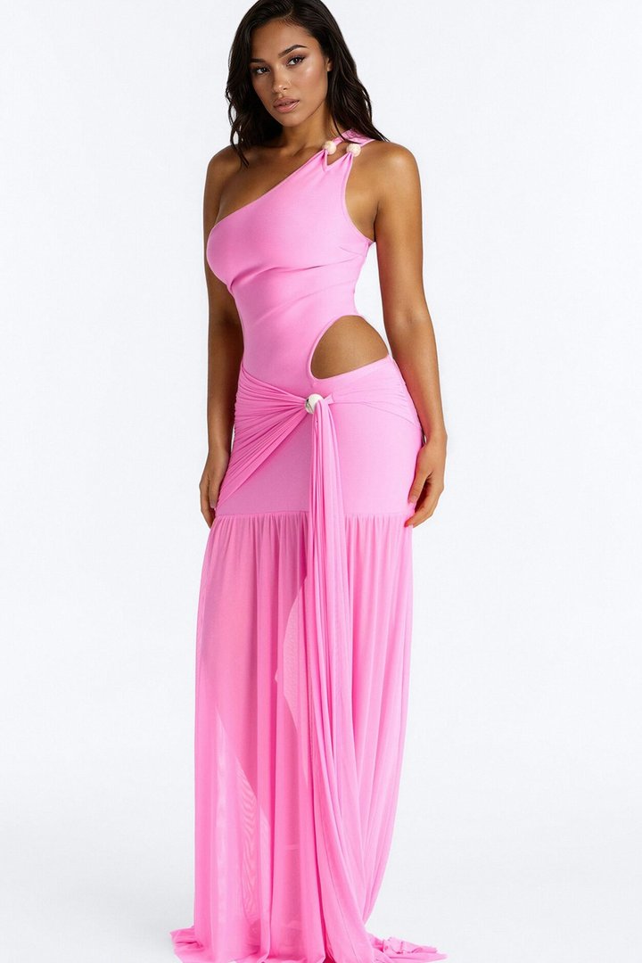 Immediate Yes Bandage Maxi Dress - Pink
