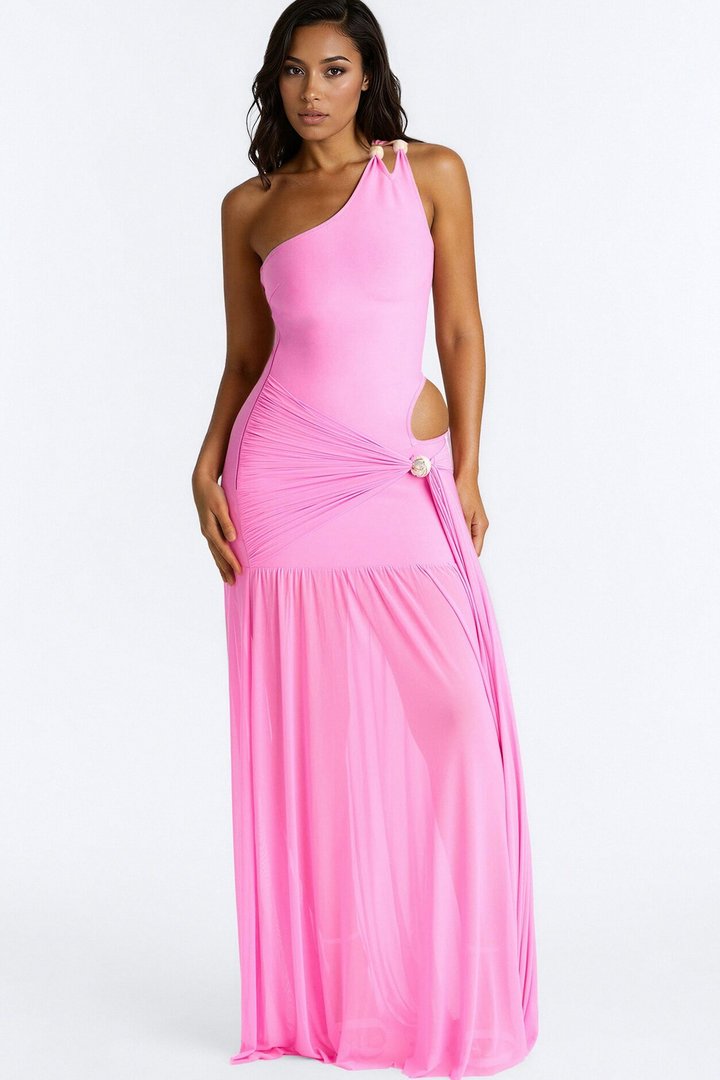 Immediate Yes Bandage Maxi Dress - Pink