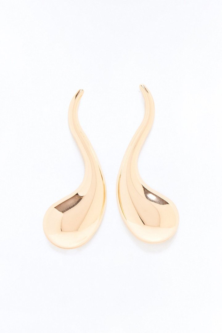 Air Elegance Drop Earrings - Gold