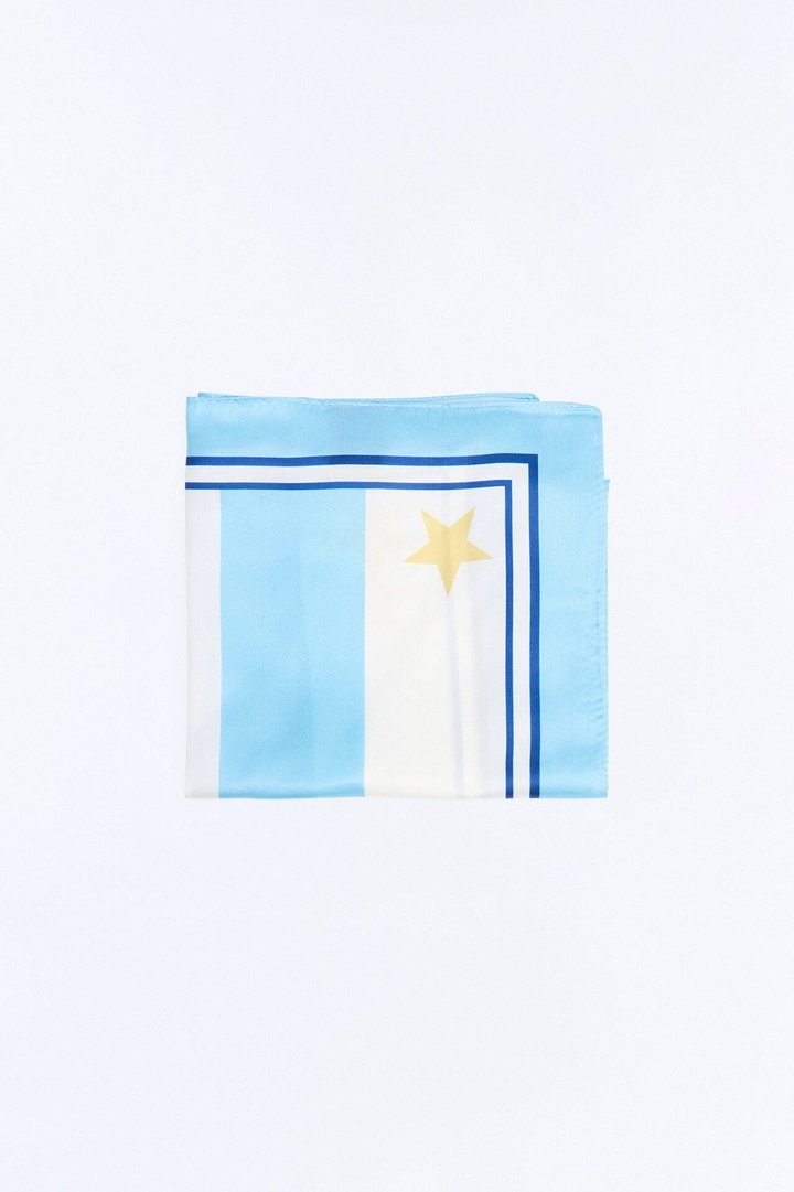 Love Argentina Team Head Scarf - White/Blue