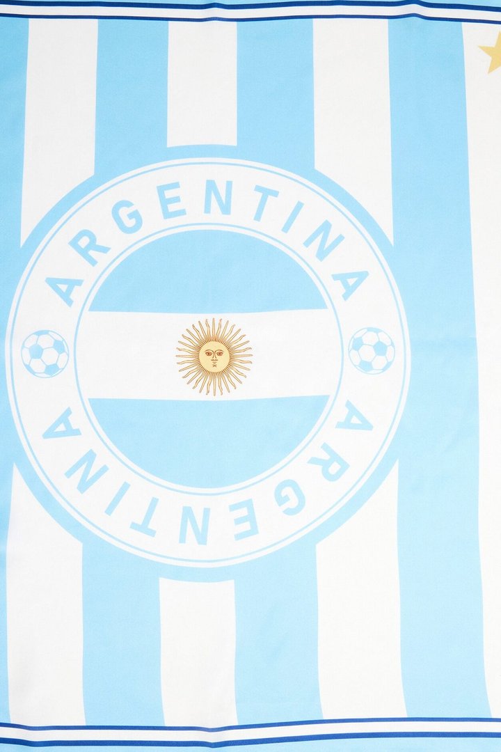 Love Argentina Team Head Scarf - White/Blue