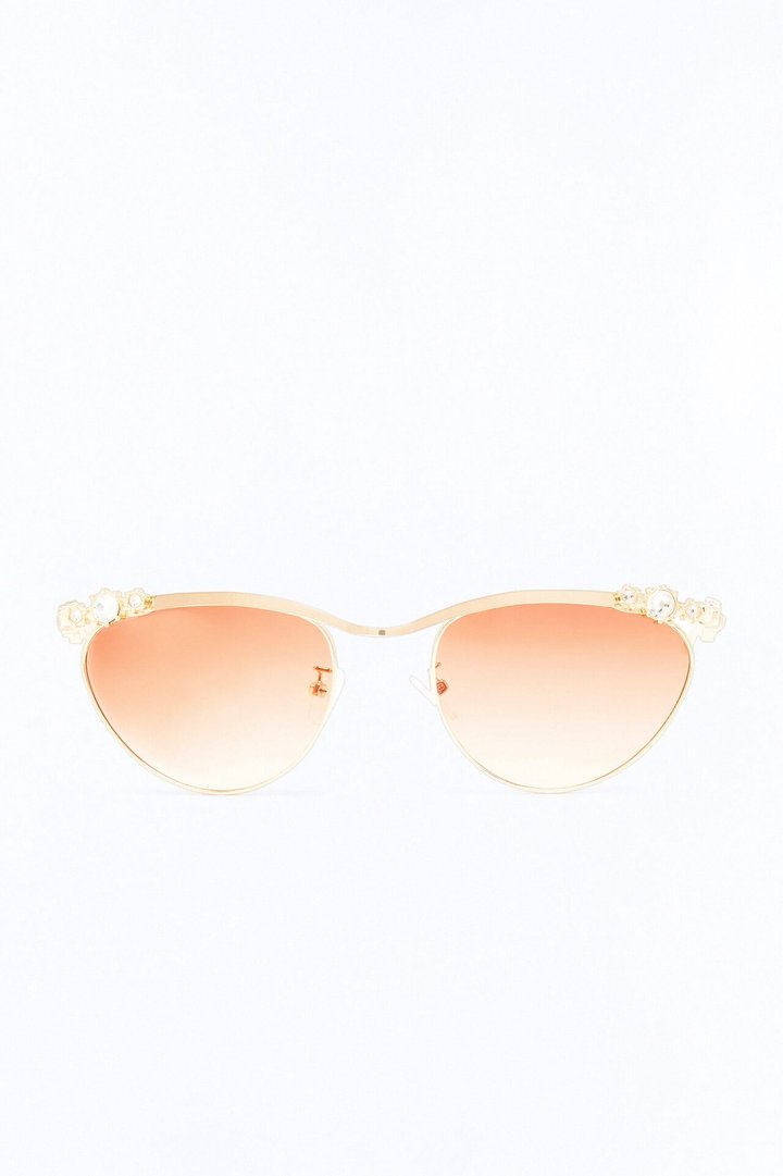Diva Hours Sunglasses - Gold/Brown