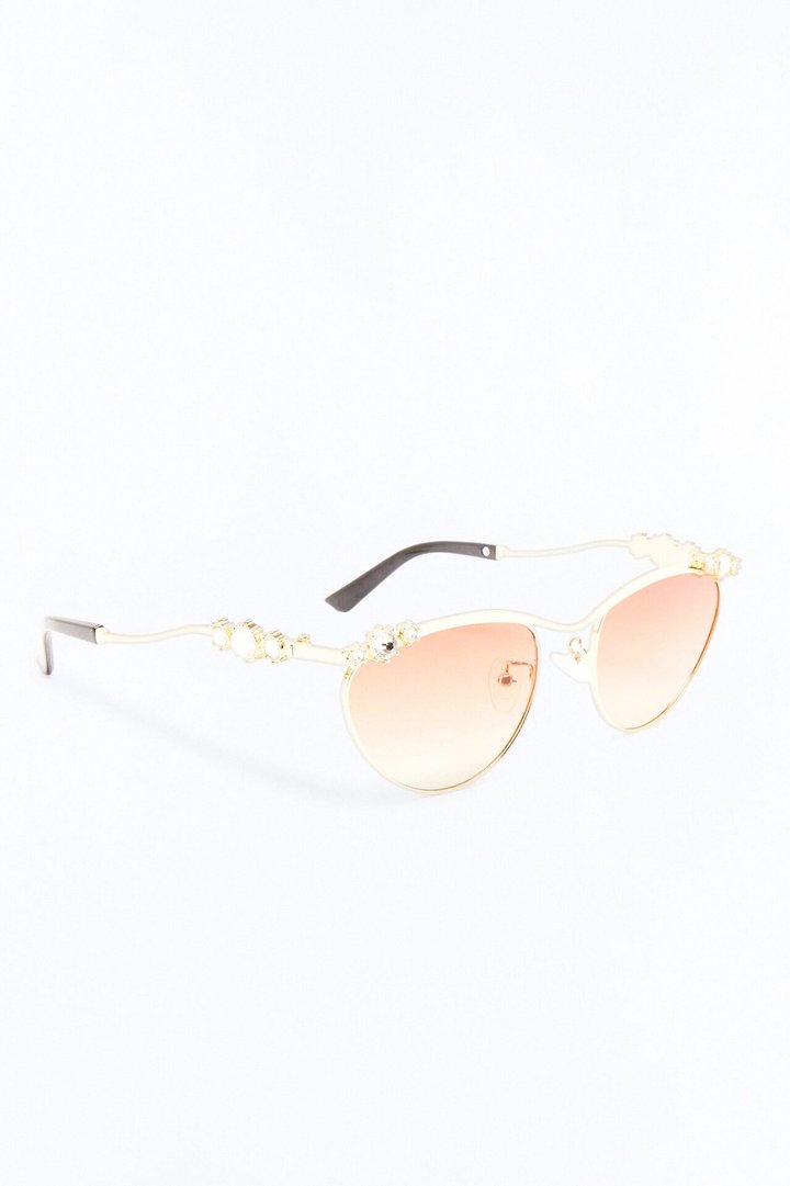 Diva Hours Sunglasses - Gold/Brown