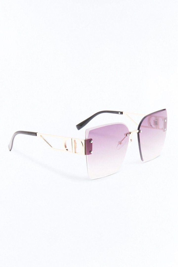 Chic Lady Sunglasses - Gold/Black