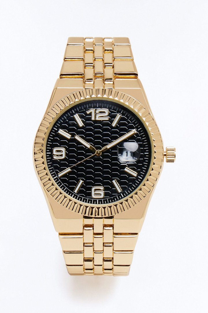 Golden Midnight Hour Watch - Gold/Black