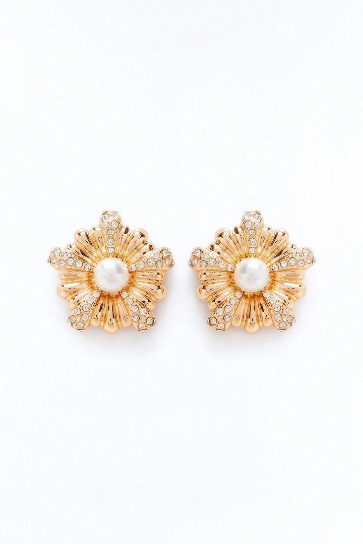 Tonight's Celebration Stud Earrings - Gold
