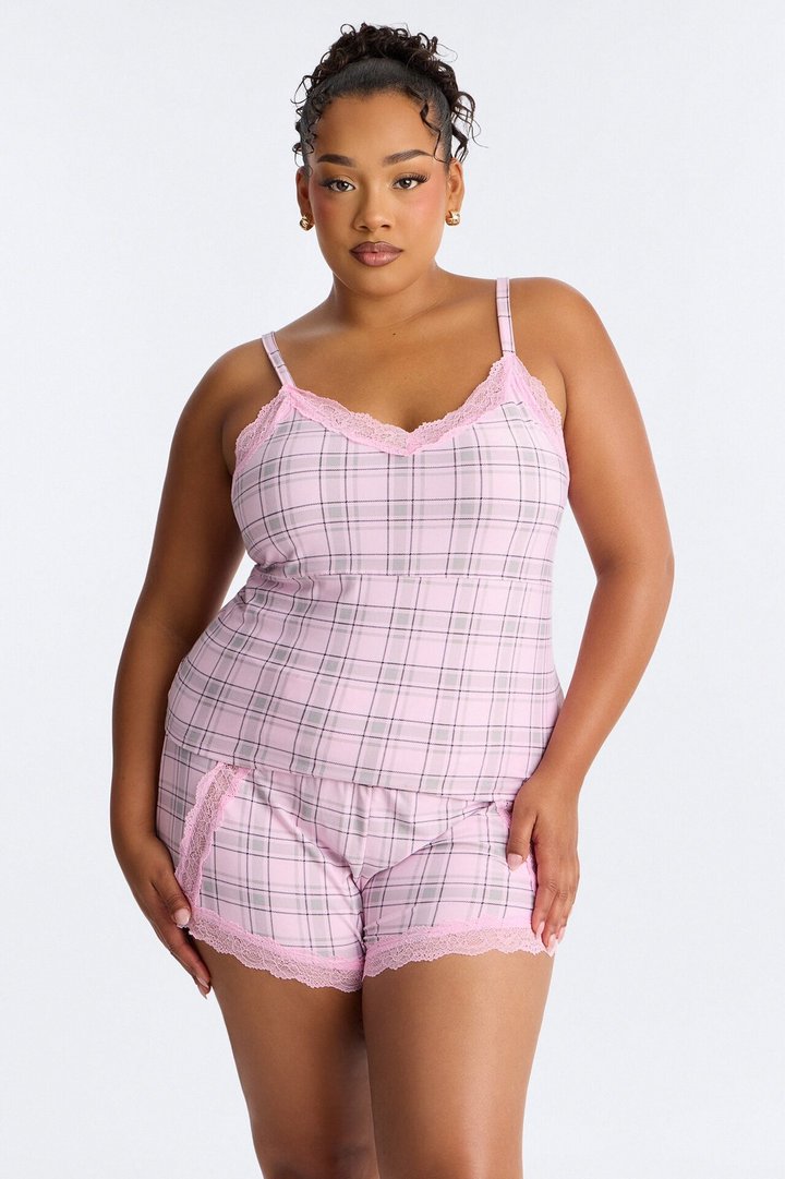 Lay Me Down Cami PJ Short Set - Pink