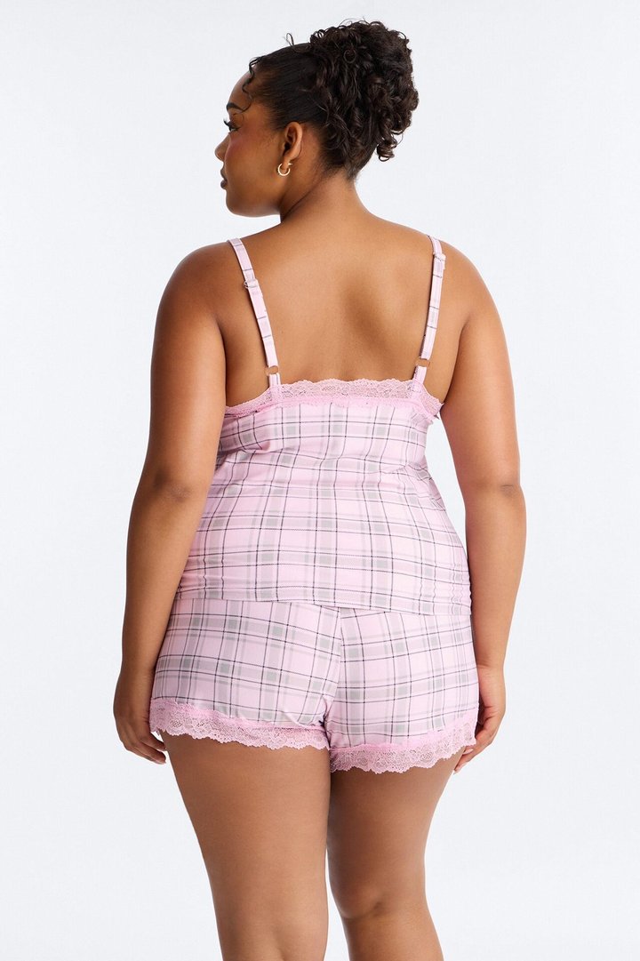 Lay Me Down Cami PJ Short Set - Pink