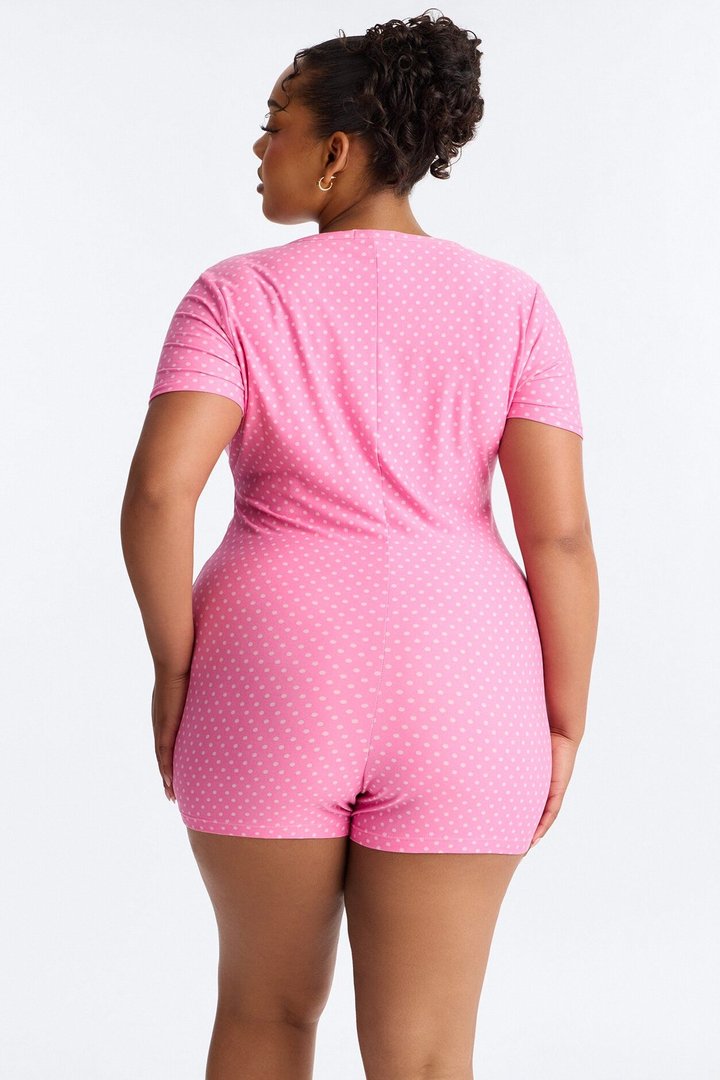 Tuck Me In PJ Romper Onesie - Pink