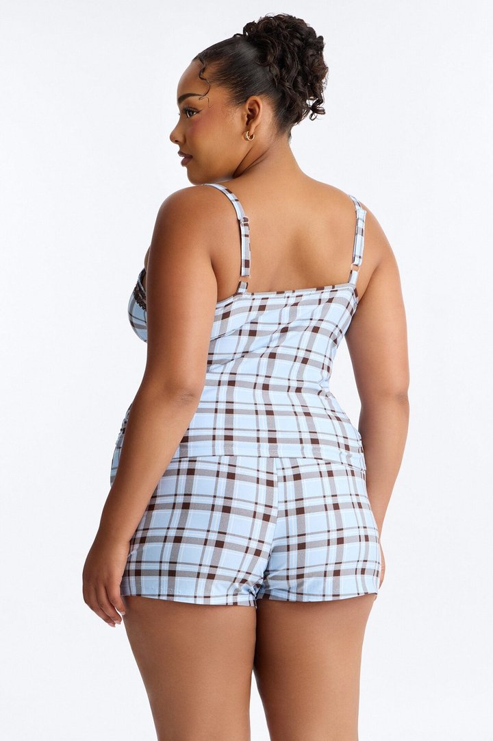 Close For Comfort Cami PJ Short Set - Blue/combo