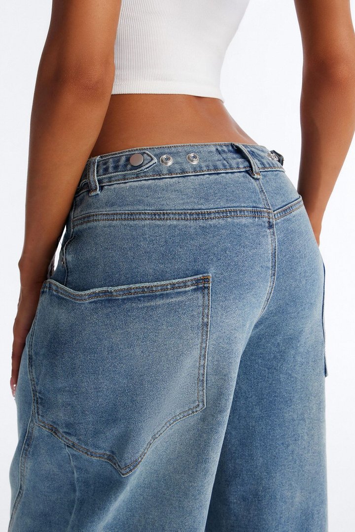 Tall Taking Space Baggy Jeans - Dark Wash