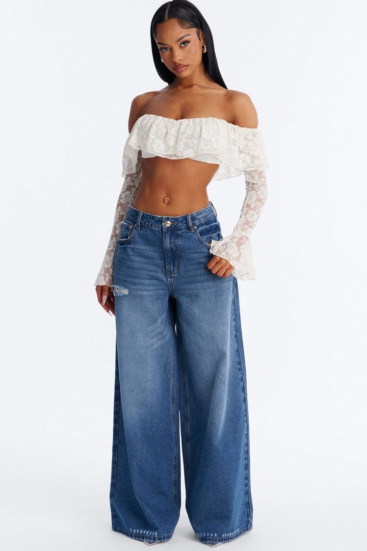 In My Era Baggy Low Waist Jeans - Dark Wash