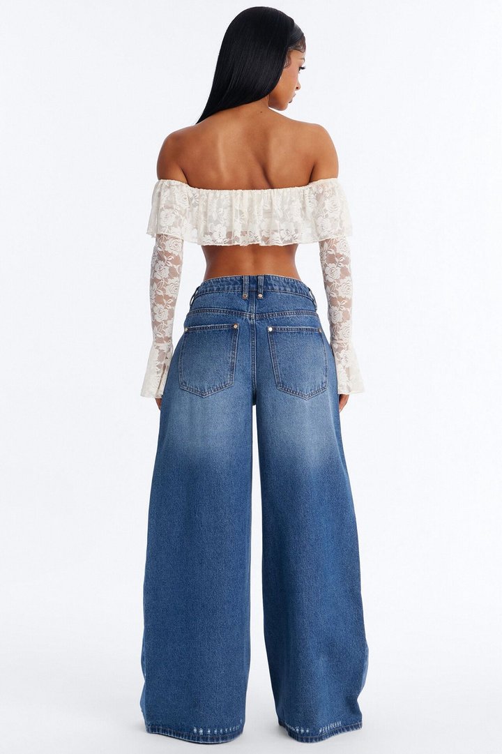 In My Era Baggy Low Waist Jeans - Dark Wash