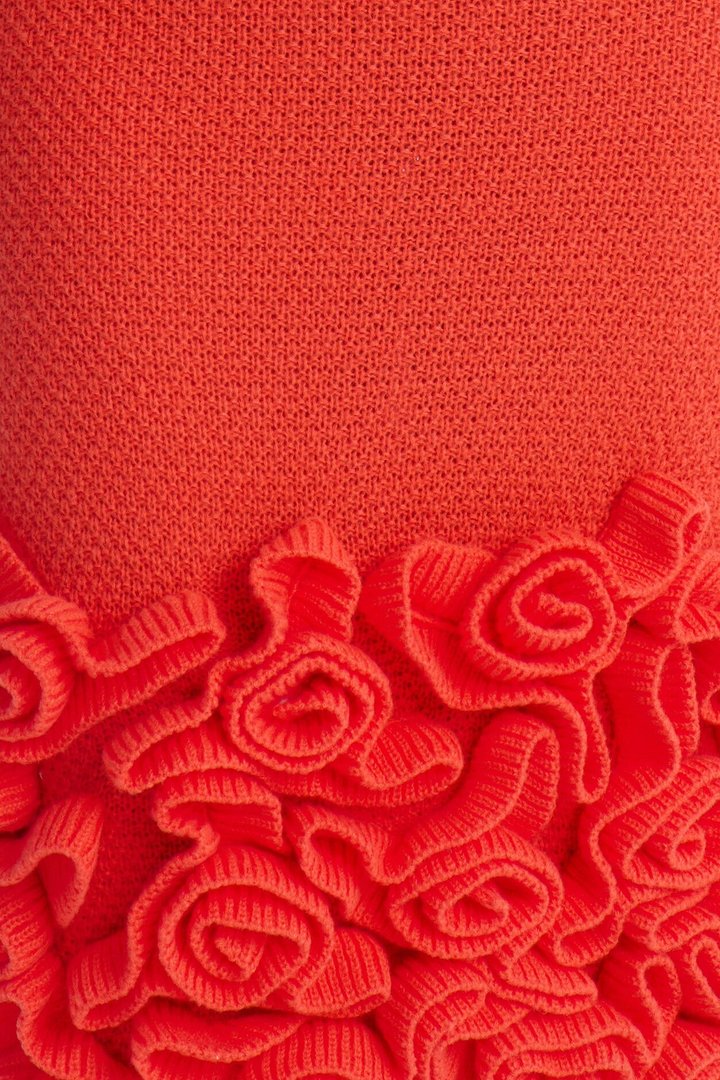Simone Rose Sweater Midi Dress - Orange