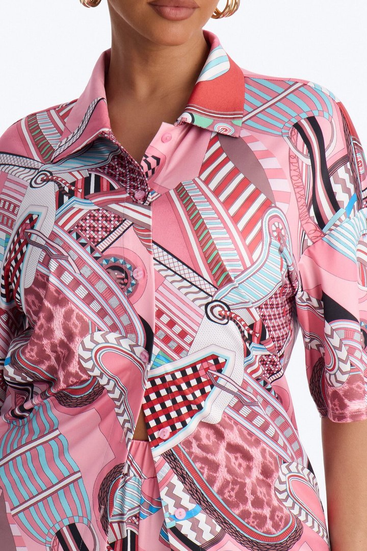 Island Mood Short Set - Pink/combo