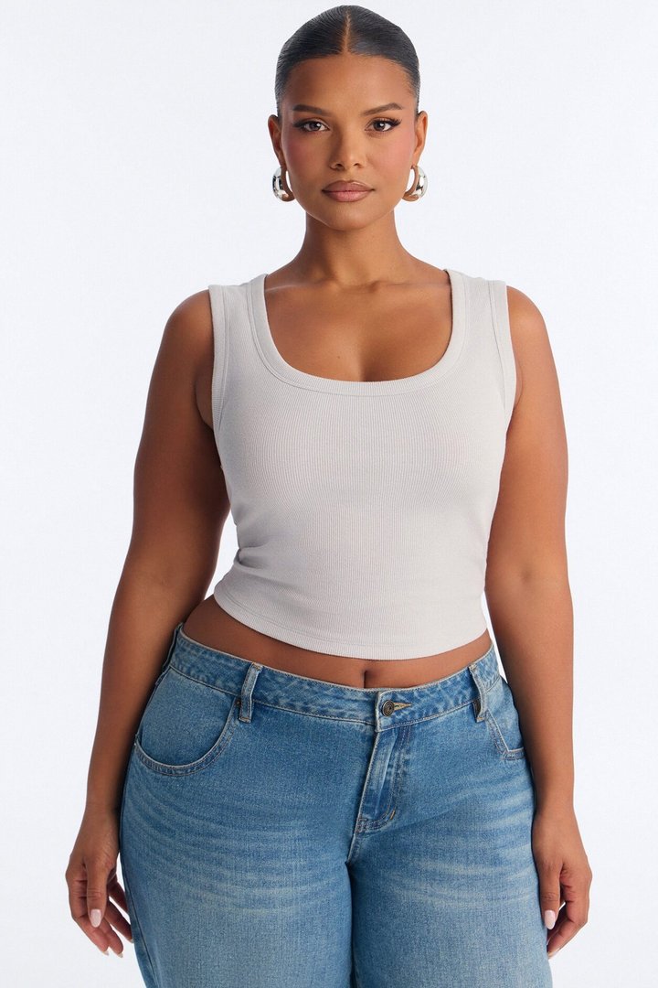 Remi Tank Top - Light Grey