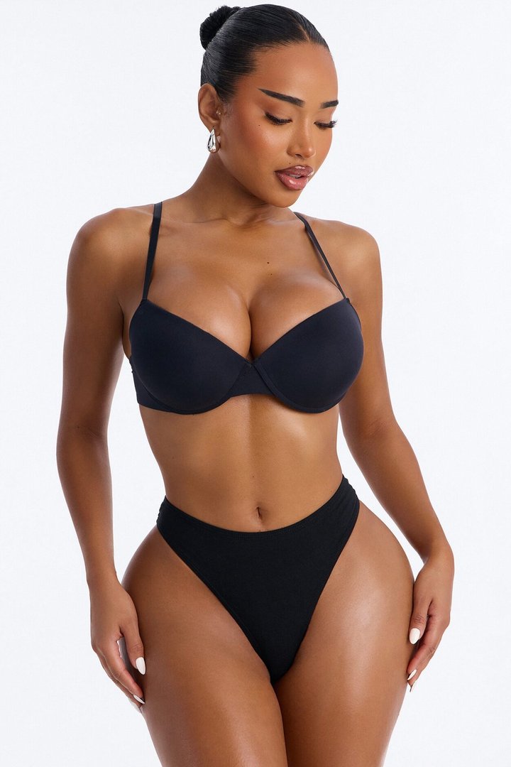 Flexible Fit Extreme Push Up Bra - Black