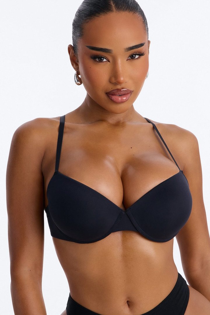 Flexible Fit Extreme Push Up Bra - Black