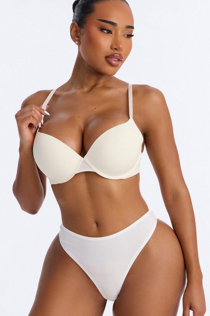 Flexible Fit Comfort Stretch Push Up Bra - Marble