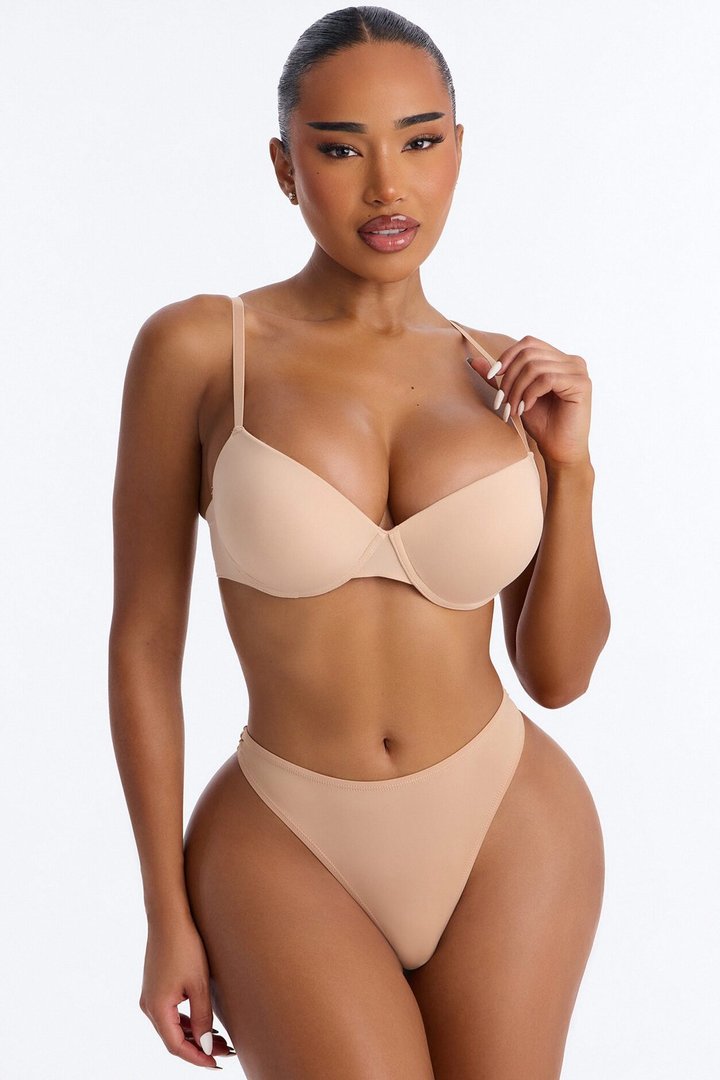 Flexible Fit Extreme Push Up Bra - Beige