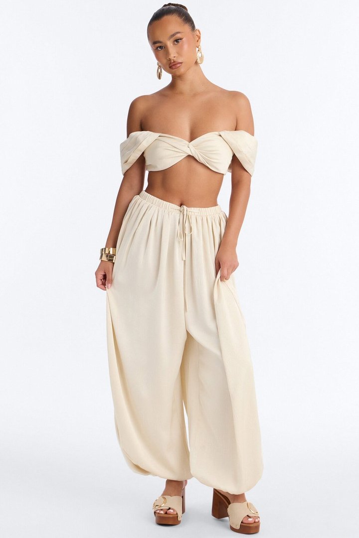Peyton Platform Mules - Cream