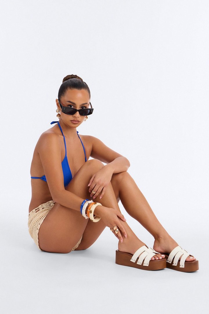 Bohemia Flatform Sandals - White