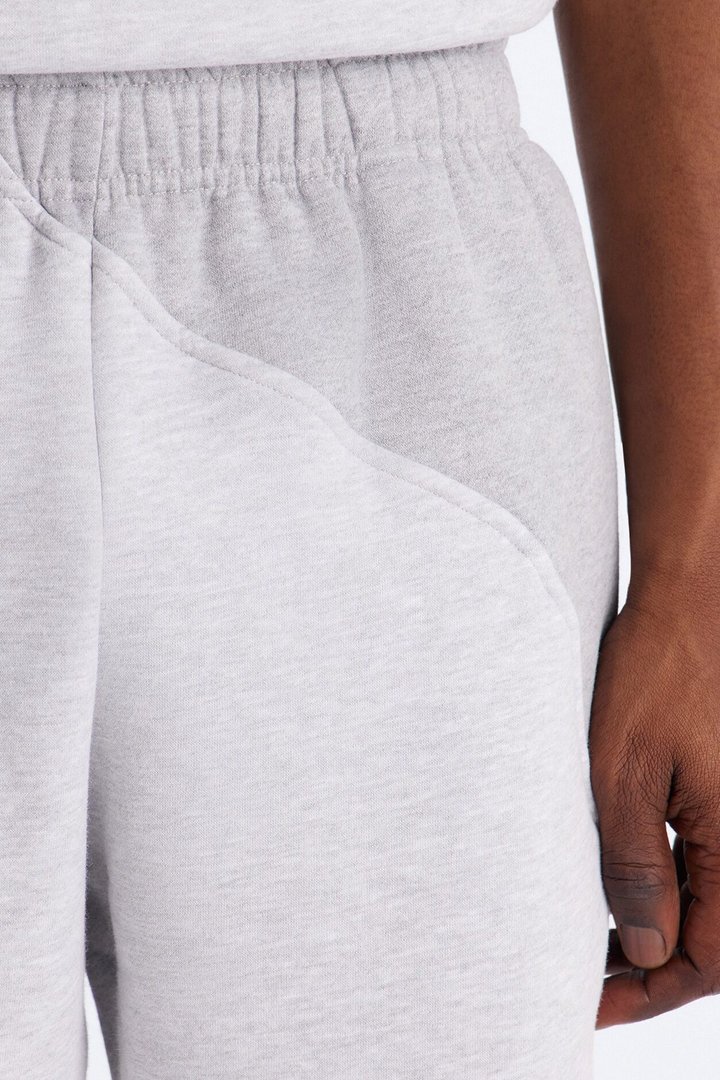 Neapolitan Paneled Relaxed Sweatshort - Grey/combo