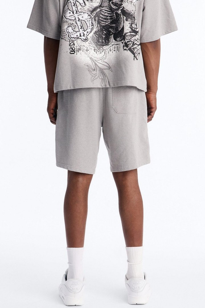 Chosen One Patch Relaxed Sweatshort - Grey