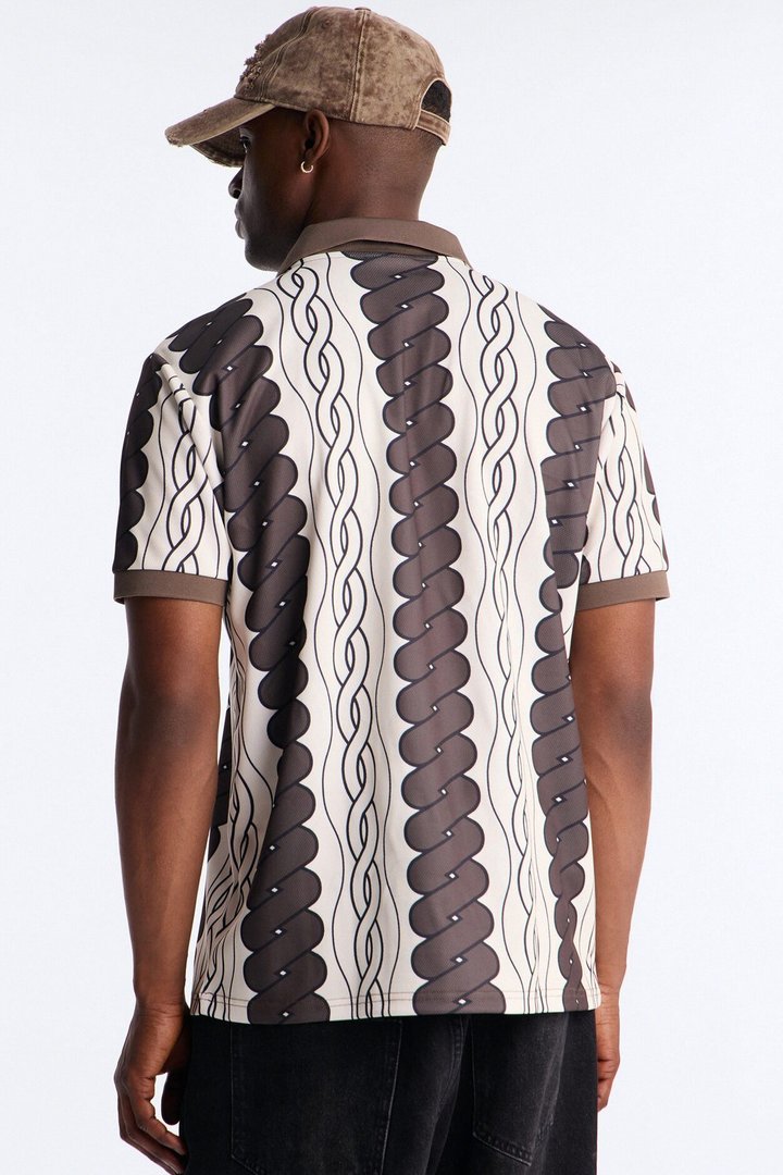 Von Dutch Johnny Collar Soccer Jersey - Chocolate