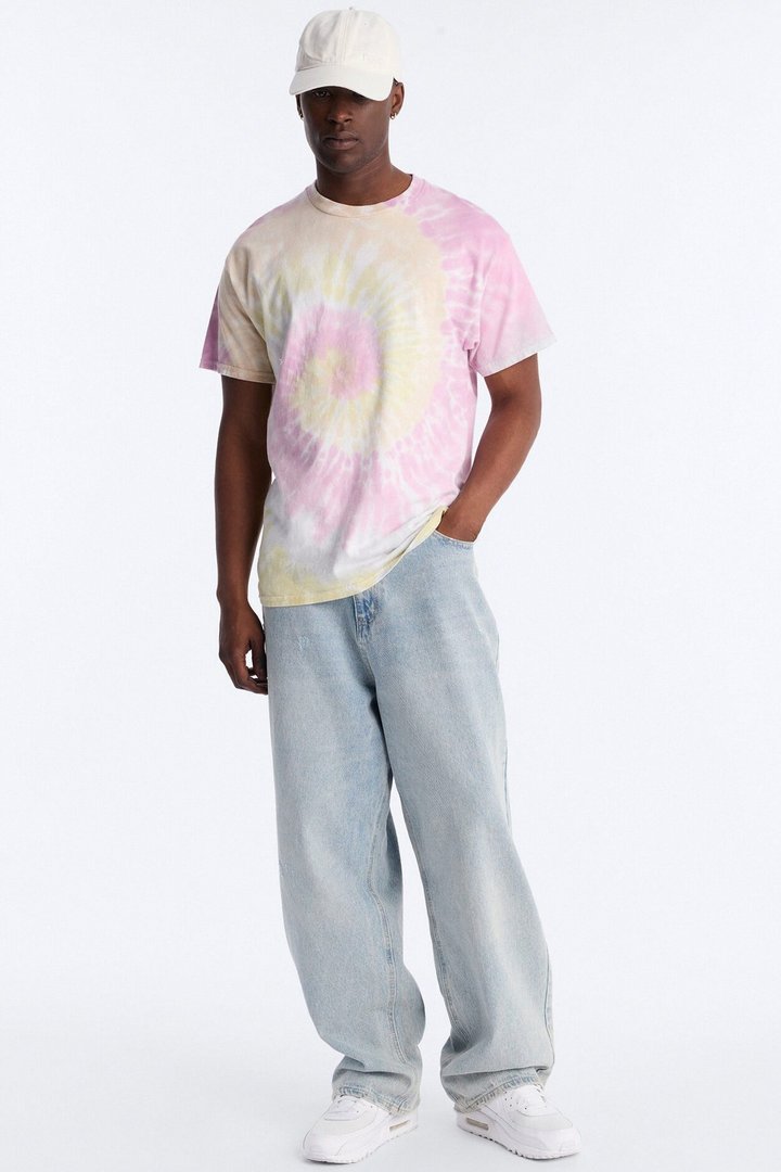 The Swirl Tie Dye Oversized Tee - Multi Color