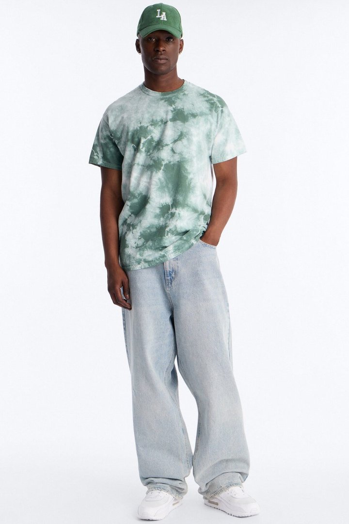 The Crystal Oversized Tee - Green/combo